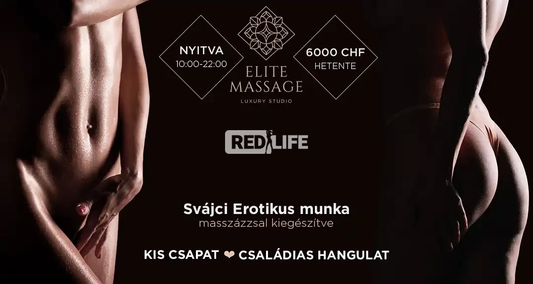 [Elite Massage] Svájci privát stúdió stabil vendégkörrel, kis létszámú csapattal és tervezhető, magas keresettel: hetente akár 6000 CHF