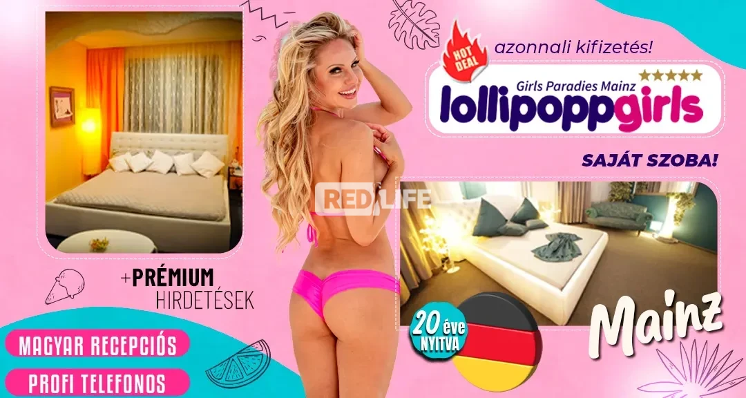 Már több mint 20 éve nyitva: [Lollipopp Girls] ahol legálisan és luxus körülmények közt tudsz pénzt keresni német erotikus munkával
