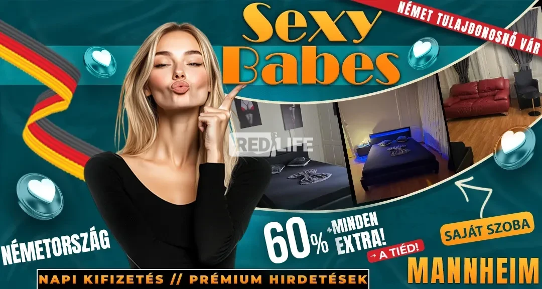 A [Sexy Babes] egy felújított, modern privát ház Németországban százalékos leadóval, és korrekt német tulajdonossal ahol mindenkinek jár a saját szoba!