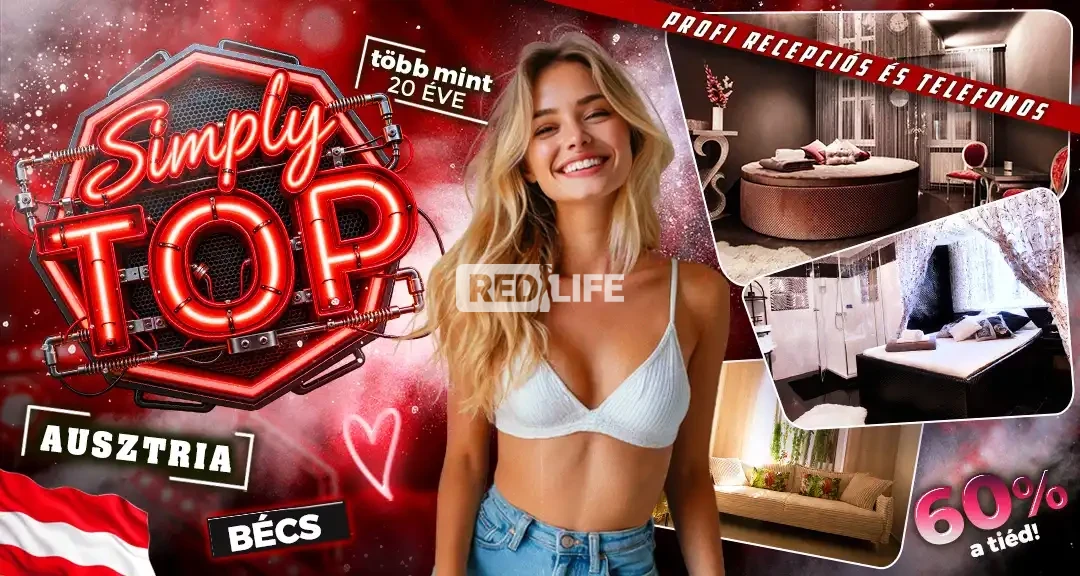 [Simplytop] 60% a Te részed! Stabil törzsvendégkör és prémium hirdetések egy több mint 20 éve működő bécsi privátházban